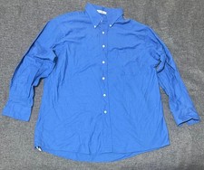 Van Heusen Men's 17 32/33 Blue Long Sleeve Shirt