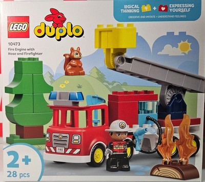 LEGO DUPLO Town 10473 Löschauto mit Schlauch und Feuerwehrmann Bausatz