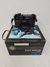 Yashica Electro 35 GT 35mm Camera, Black with 45mm f/1.7 Color-Yashinon DX Lens