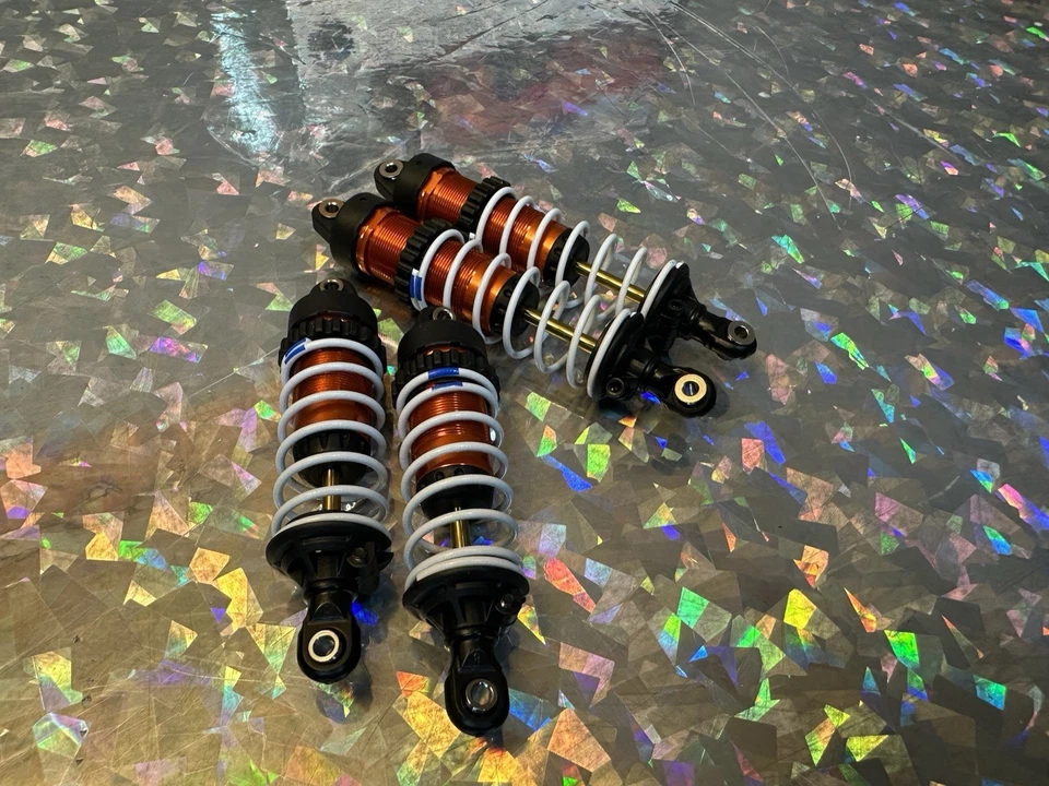 Traxxas Slash LATE MODEL GTR Shocks Front Rear Springs Set 2wd MODIFIED Orange - Image 3 of 3