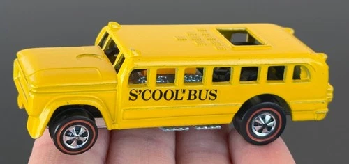 Vintage Hot Wheels Redline 1971 KILLER Yellow S’Cool Bus Heavyweights - NM! NR!