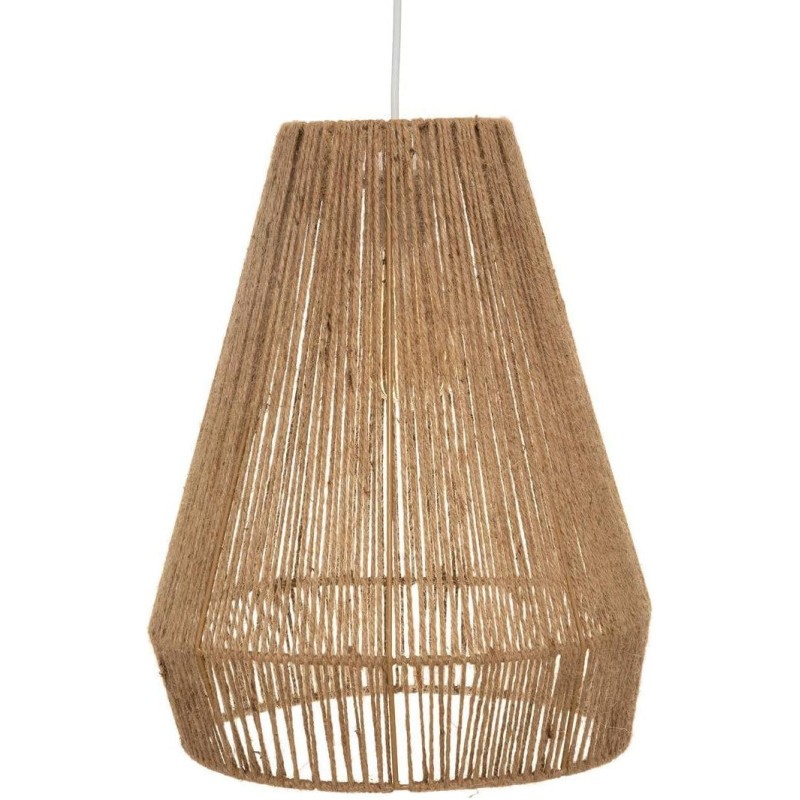 Lustre en jute naturelle 34 cm pour réchauffer un éclairage trop froid