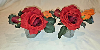 Real Touch  Rose Arrangement Set of 2