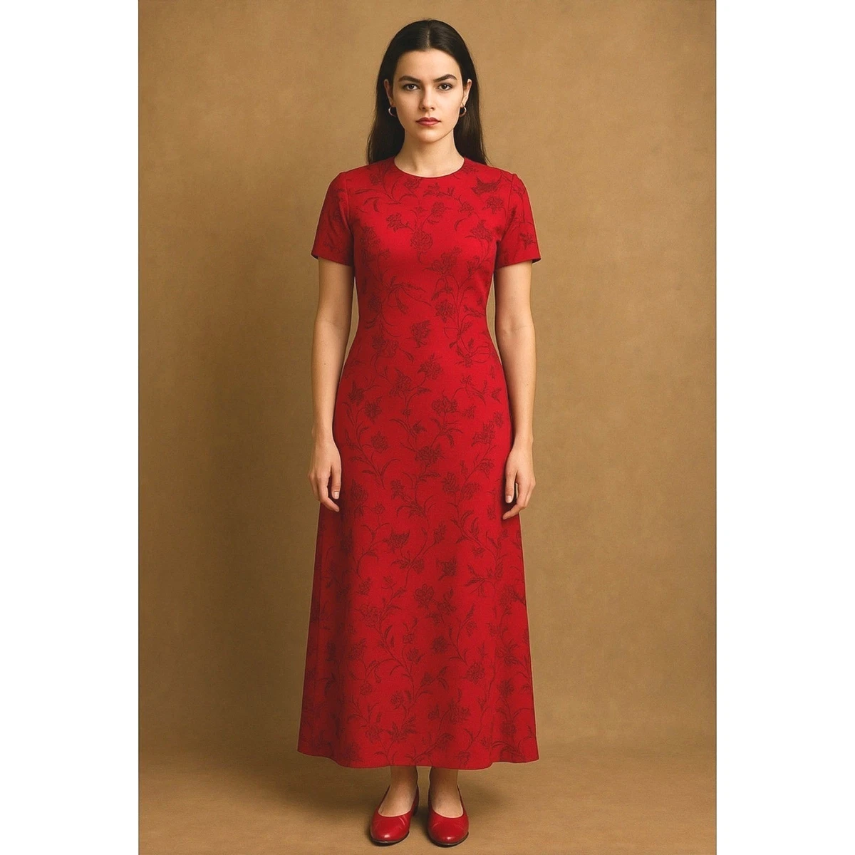knee length dresses for ladies Vintage Liz Claiborne Blue Maxi Dress main image 1