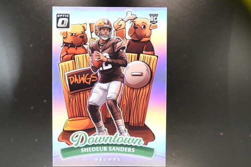 2025 Panini Donruss Optic Downtown Shedeur Sanders #17 RC Prizm SSP Browns