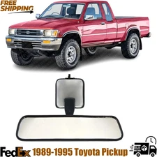 TOYOTA P/U 1989-1995 REAR VIEW MIRROR, Interior, w/ Light, Blue-Gray