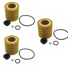 For BMW F20 F30 F10125i 220i 328i 520i N20 3Pcs New Engine Oil Filters Kit USA