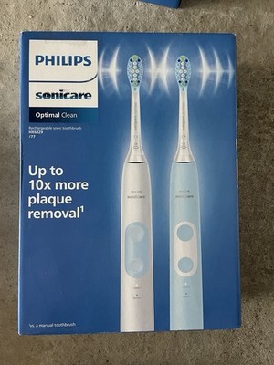 Philips Sonicare Optimal Clean Sonicare Toothbrush Blue(NEW) - White(USED)