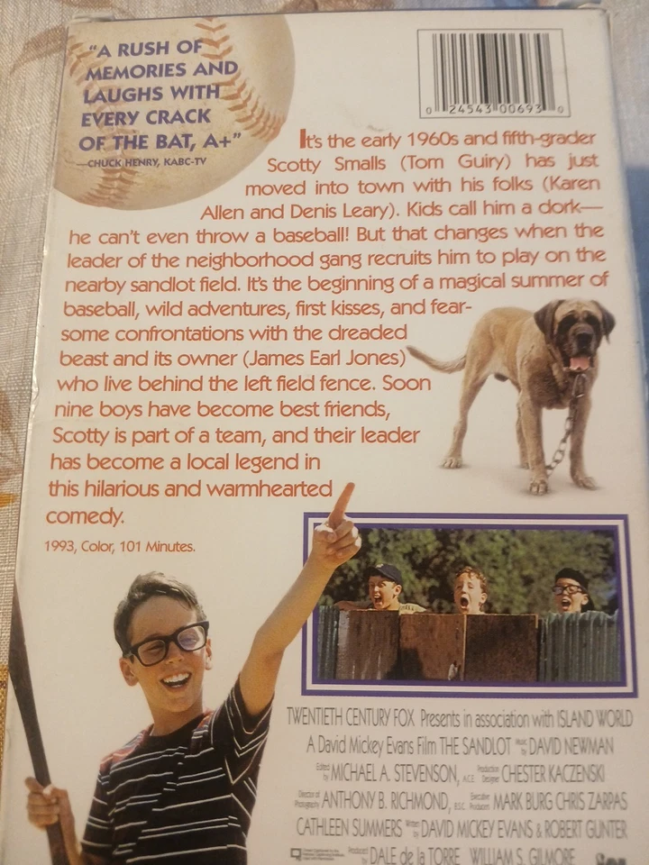 The Sandlot VHS  1993 Foto 3 de 4