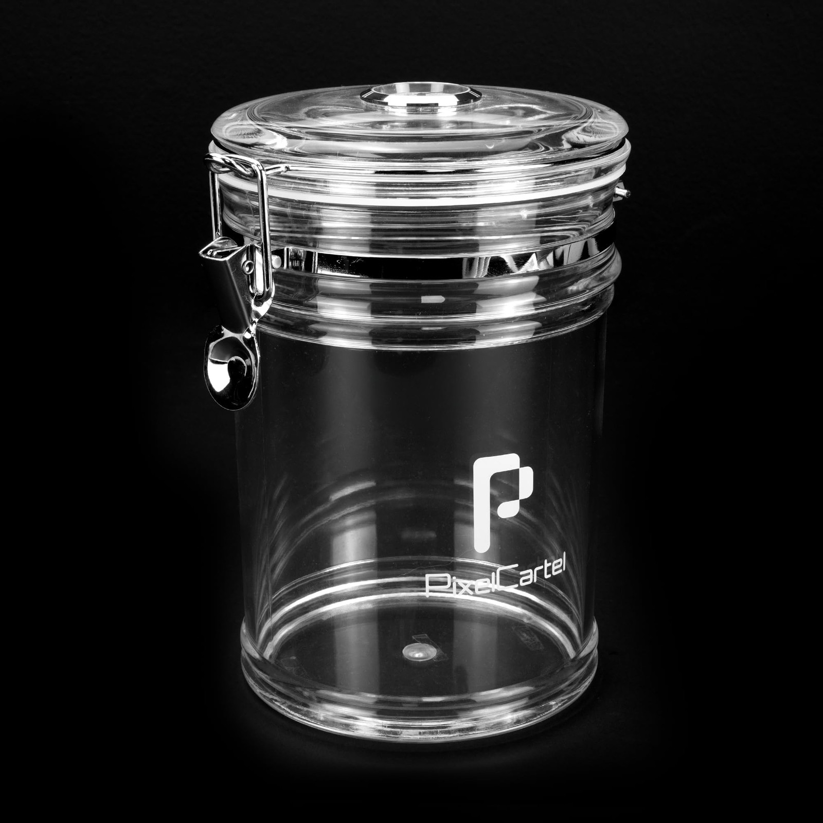 Acrylic Travel Cigar Humidor Jar Case Box with Humidifier and Hygrometer
