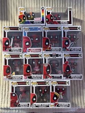13x Deadpool Funko Pop Sammlung