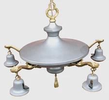 Art Deco Antique Ceiling Light Fixture Pan Custom Restoration Bulbs or Shades