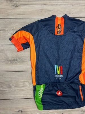 Men Castelli Maratona Dles Dolomites Cycling Racing Jersey
