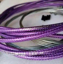JAGWIRE BRAIDED SLICK-LUBE HOSE CABLE KIT BRAKE SHIFTER BRIGHT PURPLE COLOR