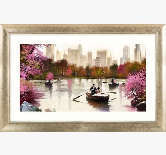 John Lewis Richard Macneil 'New York Haze' Framed Print 112 x 72cm - (Scratched)