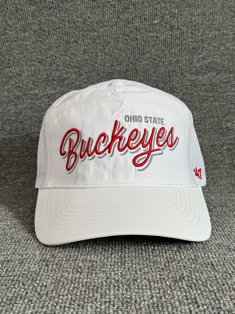 '47 Brand Ohio State Buckeyes Dad Hat Snapback White One Size NCAA Cap