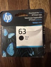 NEW - HP 63 Black Original Ink Cartridge - F6U62AN - June 2027