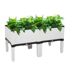 Yard DIY Garden Bed Planting Vegetable Plant Flower Herb Planter Box Kit Patios