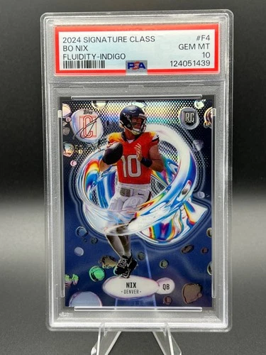 2024 Topps Signature Class BO NIX #F4 RC Fluidity Indigo /175 **PSA 10 - POP 1**
