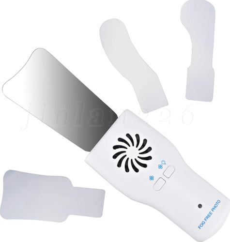 Dental Anti-Fog Mirror Set Mirror With LED Light Intraoral Photography Stainless - Picture 1 of 12