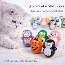 PCS Self Rolling Cat Balls Battery Free Interactive Tumbler Pet Toy