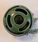Rare Camark Pottery Flower Frog Rich Green Glaze, Impressed Mark USA Camark 095 — photo 3