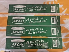 LOT OF FOUR (4) SKOAL BUMPER STICKERS "A PINCH IS ALL IT TAKES 1983  1317-I