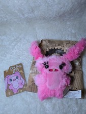Fuggler Baby Baddies Plush Bag Clip Charm Keychain Lord Long Ears Pink