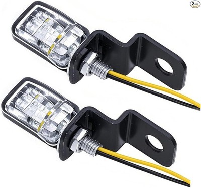 2PCS 12V Universal Motorcycle Front Rear Mini LED Turn Signal Indicator Blinker