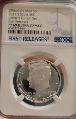 2017 S Silver Kennedy Proof  Limited Eddition Set First  Release NGC Pf69 Ultra