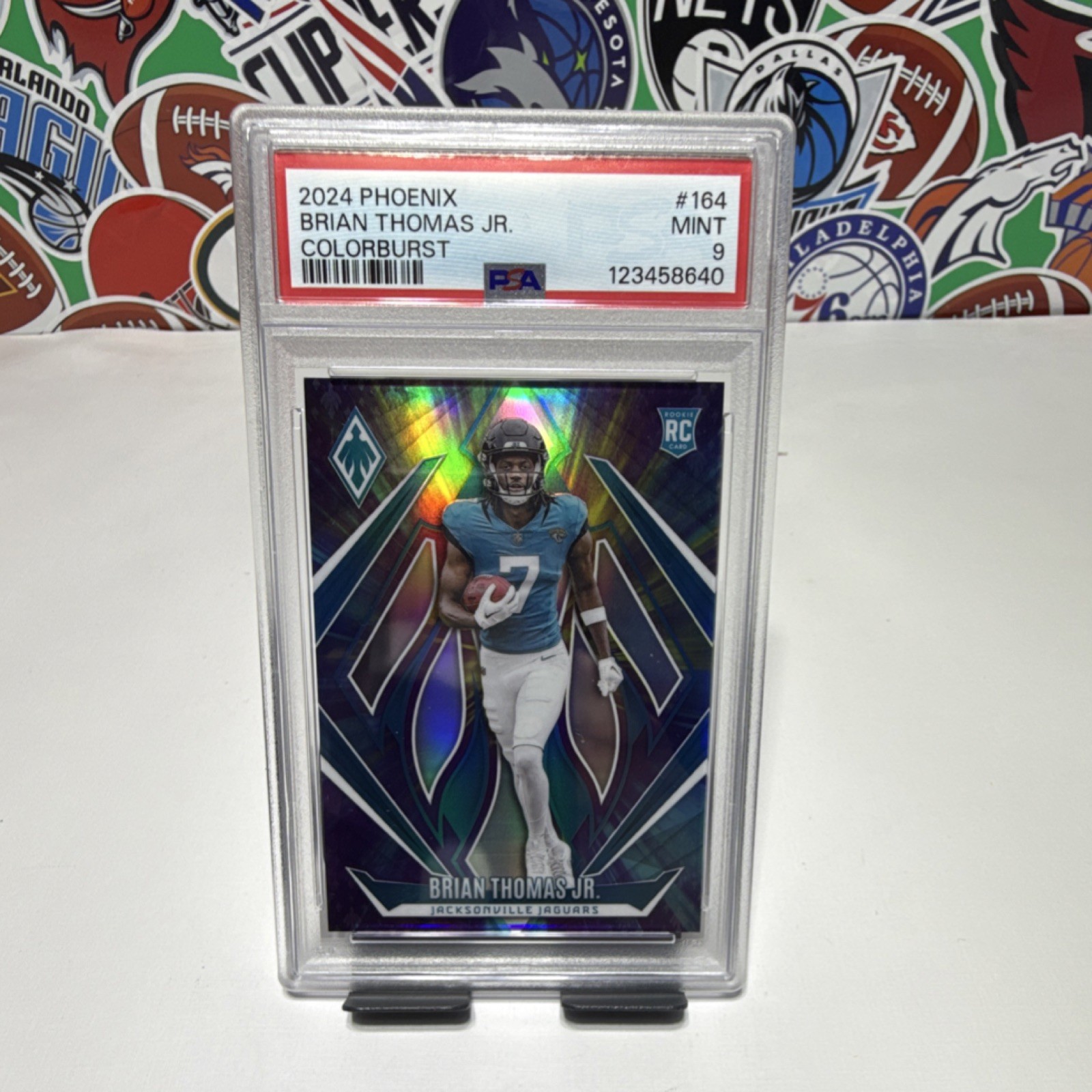 2024 Panini Phoenix Brian Thomas Jr. Rookie Color Burst #164 /10 Jaguars NFL