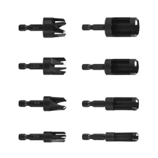 New 1/4" Hex Quick change shank Straight/Tapered Wood Plug Cutter Drill Bit