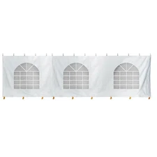 7x30 Window Sidewall for Canopy Tent Waterproof 14 oz Vinyl Panel Open Box