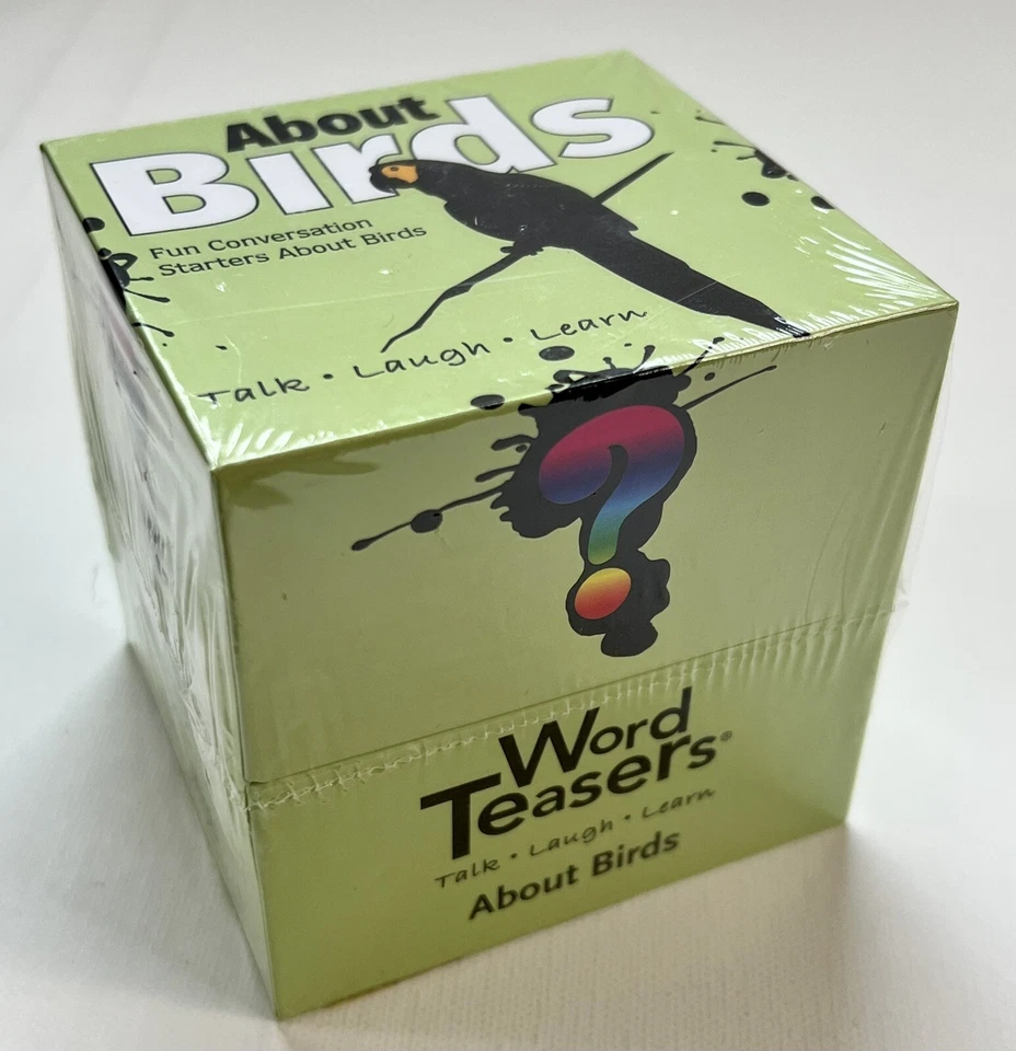 About Birds Conversation Starters Word Teasers Trivia Game Cards NEW  - Image 3 of 4