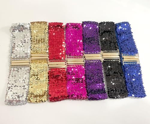 Cotim Coyin Sequins Belts for Women Glitter Rhinestone Skinny Belts Sparkly B... - Picture 8 of 8