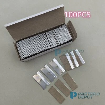 UNBRAND 100 PCS Razor Blades Single Edge Extra Sharp Heat Treated Safety Knife Scrapers