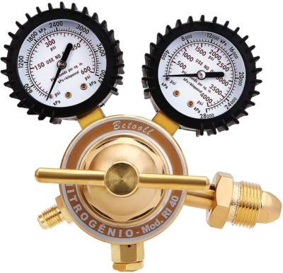 #ad Nitrogen Regulator with 0 600 PSI Delivery Pressure Equipment Connection Gauge $50.63