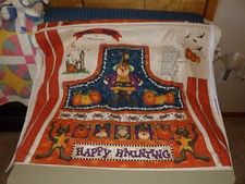 Carter Halloween Fabric Apron Panel Enter If You Dare CutNSew NEW 8 Available 