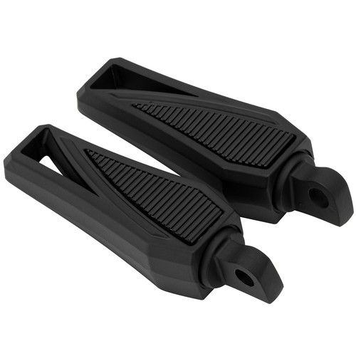 Clavijas de pie negras para motocicleta Harley Softail Dyna Touring Road King Tri Glide - Imagen 8 de 10
