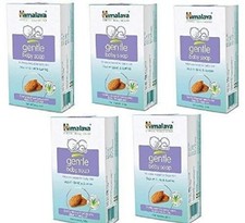 5 pc X 75 gms Himalaya Gentle Baby Soap- Olive Oil Almond Oil FREE SHIP