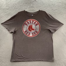 MLB Genuine Merchandise Boston Red Sox Men Size XL Graphic T-shirt Charcoal Gray