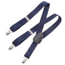Childrens Toddlers Elastic Adjustable Suspender Navy Blue Kids Suspenders