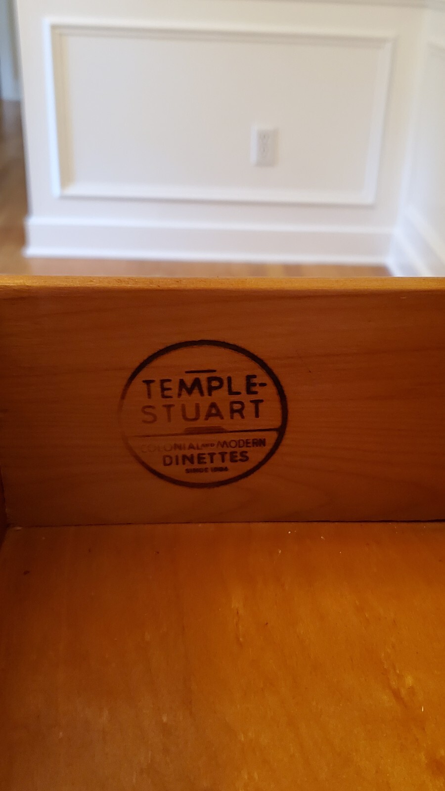 Vintage Cherry Dining Room Set Table, 4 Chairs + Buffet Excellent