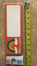 "Hello My name is" Rainbow Name Plates 30 Ct