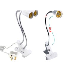 Flexible E27 Clip Bulb Lamp Holder Socket Base 360 Degree Rotation with Switch