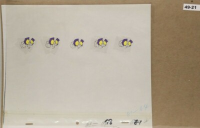 Beetlejuice Original Production Drawing And Cel 49-21 Used Cond.