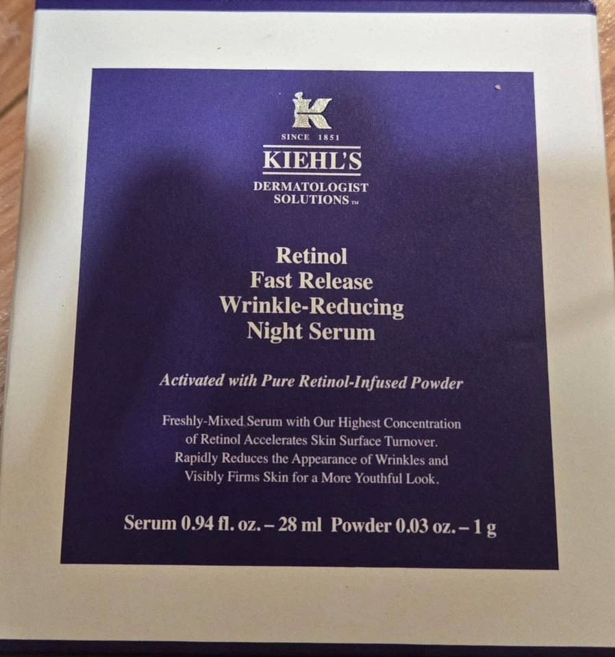 Suero nocturno reductor de arrugas Kiehl's Fast Release 0,3 % nuevo en caja Foto 2 de 4
