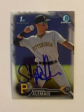 Stephen Alemais Signed Bowman #BDC-34 2016 Card Pittsburgh Pirates Auto MLB RAD