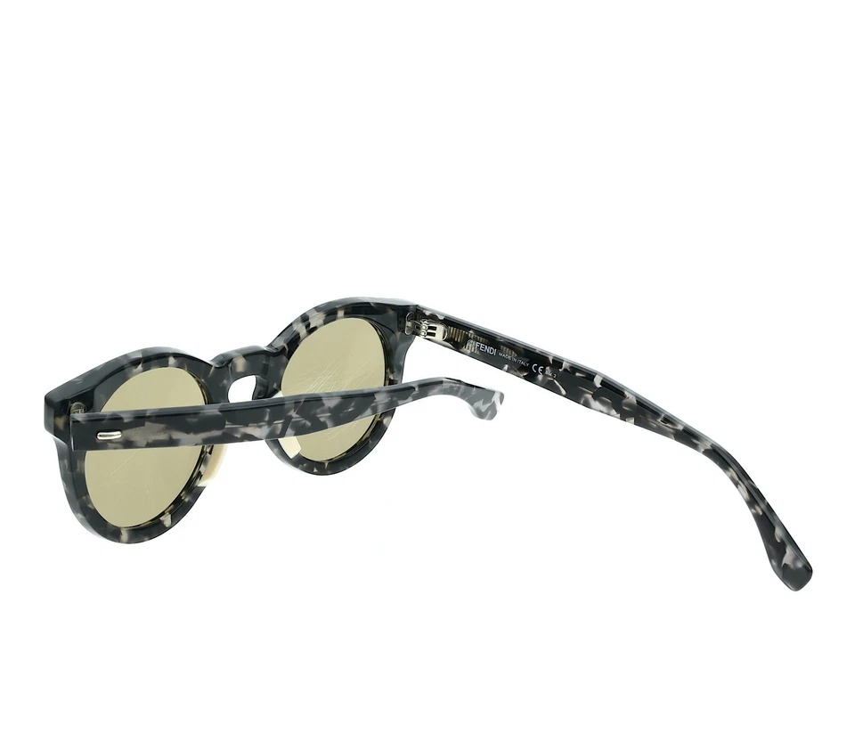 Gafas de sol FENDI para hombre redondas 48 mm negras Habana R2752 Foto 3 de 4
