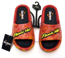 RARE DORITOS FLAMIN HOT SANDALS MENS SIZE 11 NEW WITH TAG Box A13